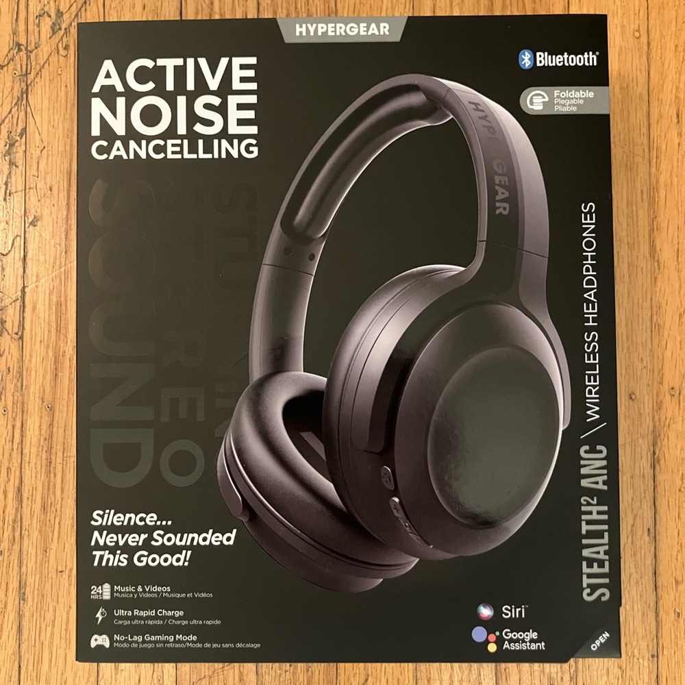 HyperGear Black Wireless Headphones